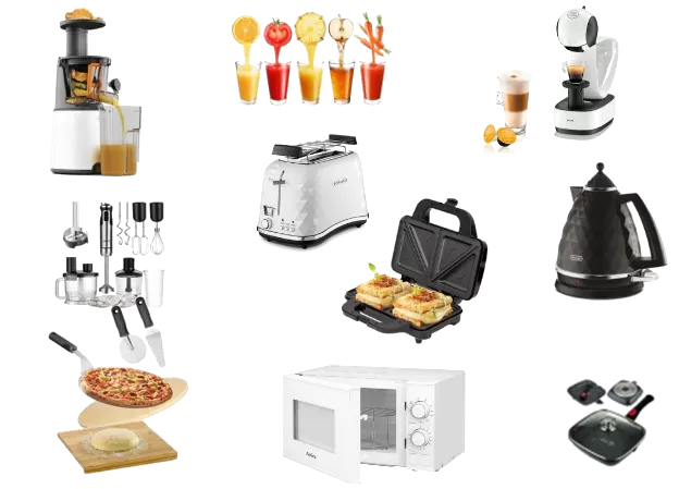 Small appliances in the kitchen